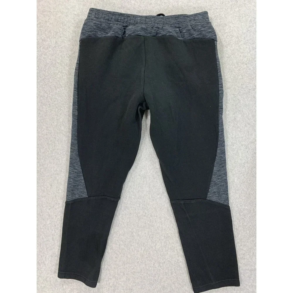 Puma Black & Gray Mens Jogger Sweatpants